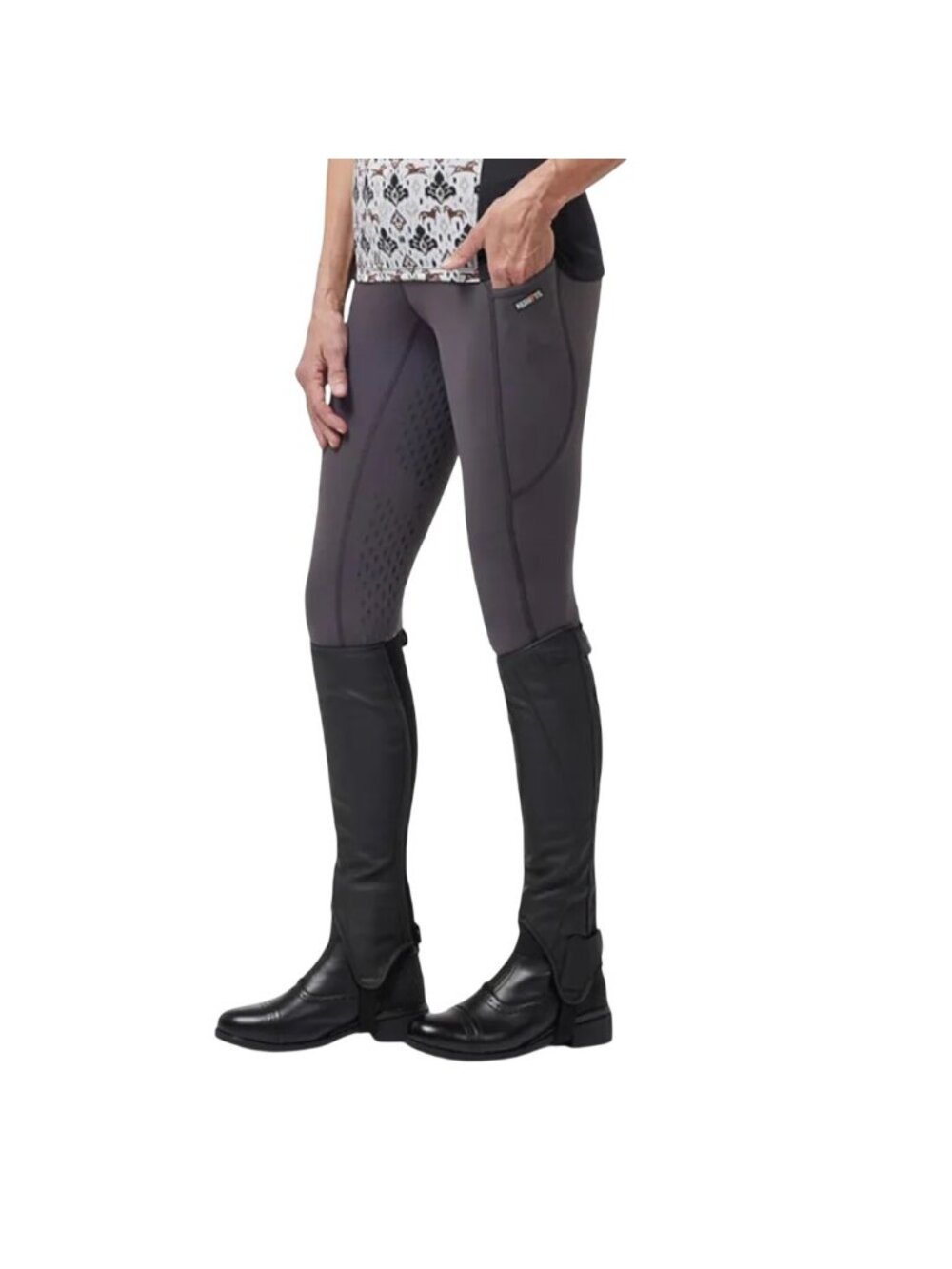 Kerrits Ice Fil Full Seat Tech Tight Medium Pull On Riding Pants Peppercorn NEW